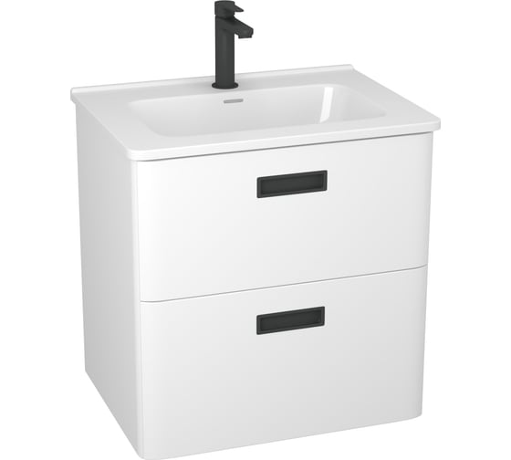 Изображение товара Тумба Veneciana Tuscany 60 белый матовый, с умывальником Rimini 60 56080/6010