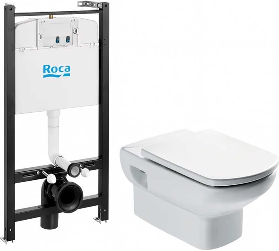 Изображение товара Унитаз Roca ПЭК DAMA SENSO NEW тонкое, сиденье с микролифтом, инсталляция 00066647