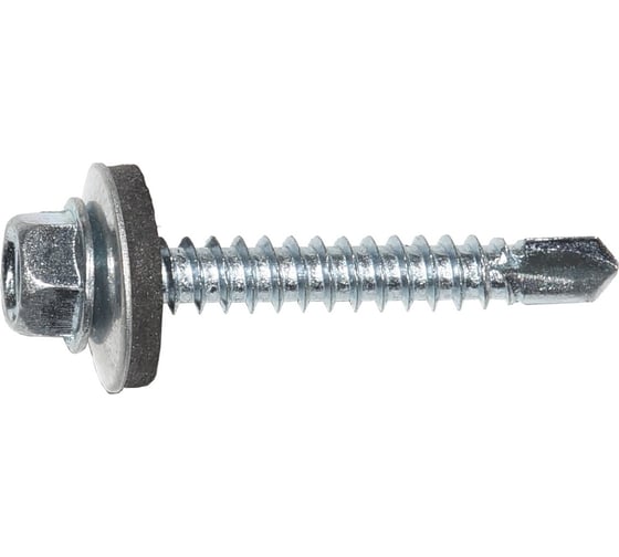 Изображение товара Кровельный саморез Море-Метизов цинк, 4,8x35 мм ,сверло, 100 шт. KROVSAMS4835100M