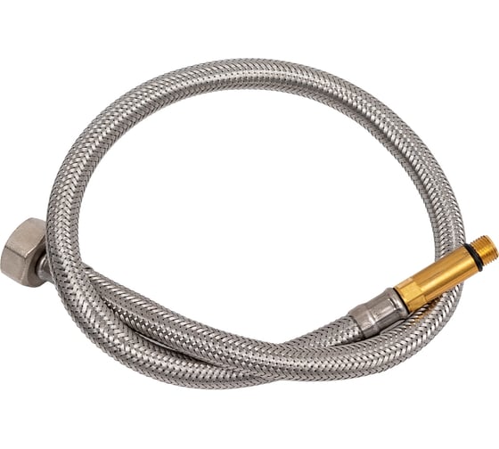 Изображение товара Гибкая подводка для смесителя Tucai в стальной оплетке 1/2-M10x1 L37, 600 мм 00062645