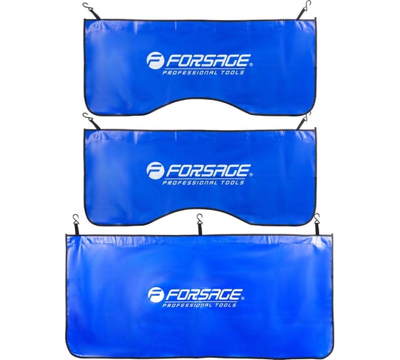 Изображение товара Накидки ПВХ защитные для а/м Forsage с магнитным креплением, комплект 3 шт, (1100х450 мм - 2 шт, 1350х600 мм - 1 шт) F-88801(61675)