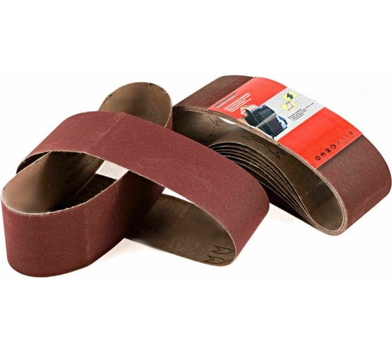 Изображение товара Лента абразивная бесконечная тканевая (10 шт; 75x457 мм; P24) Orientcraft OCEB75457024