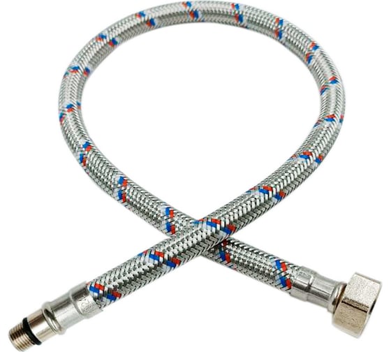 Изображение товара Гибкая подводка для смесителя РОСТерм М10х15, 1/2", 80см 80FLX12INTМ10х15