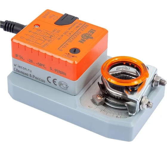 Изображение товара Привод без возвратной пружины IECON 2,5N, пропорциональный. Сигнал управления 0-10 В. Сигнал обратной связи 0-10 В, 24В. RAXV-D0XXXX2-AV4-C