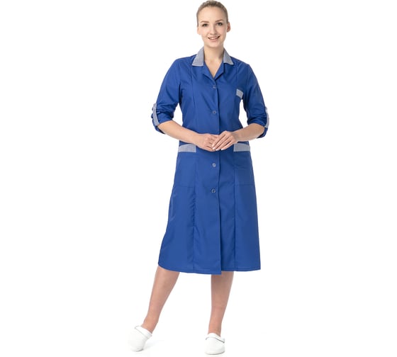 Изображение товара Халат женский модельный ИВАРУС Шалфей (синий) (размер 40-42, рост 158-164) 752 (40/158)