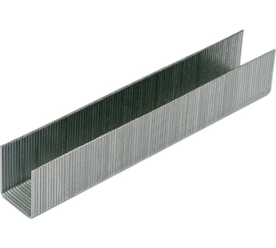 Изображение товара Скобы для степлера РОСОМАХА закаленные, оцинкованные (тип 53, 1000 шт./уп.), высота 14 мм 605314