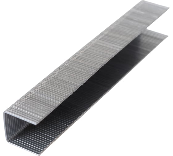 Изображение товара Скобы для степлера РОСОМАХА закаленные, оцинкованные (тип 53, 1000 шт./уп.), высота 12 мм 605312