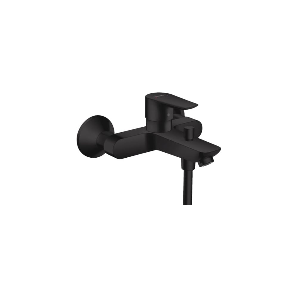 Однорычажный смеситель для ванны Hansgrohe, цвет черный 71740670 00055521 Talis E - фото 1