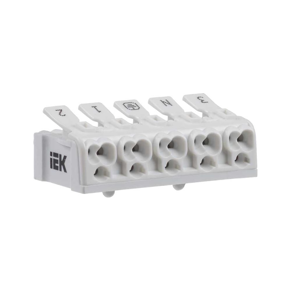 Изображение товара Клемма пружинная соединительная IEK КСПн5-3L+N+PE 100 шт