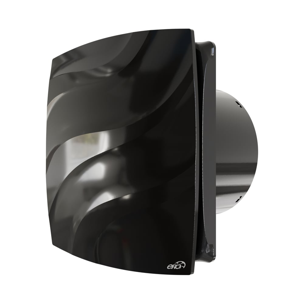 Изображение товара Вентилятор накладной ERA WAVE D100 Black classic. Компактный и тихий.