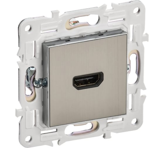 Изображение товара Розетка IEK SKANDY HDMI SK-H01N никель SK-H10-K50