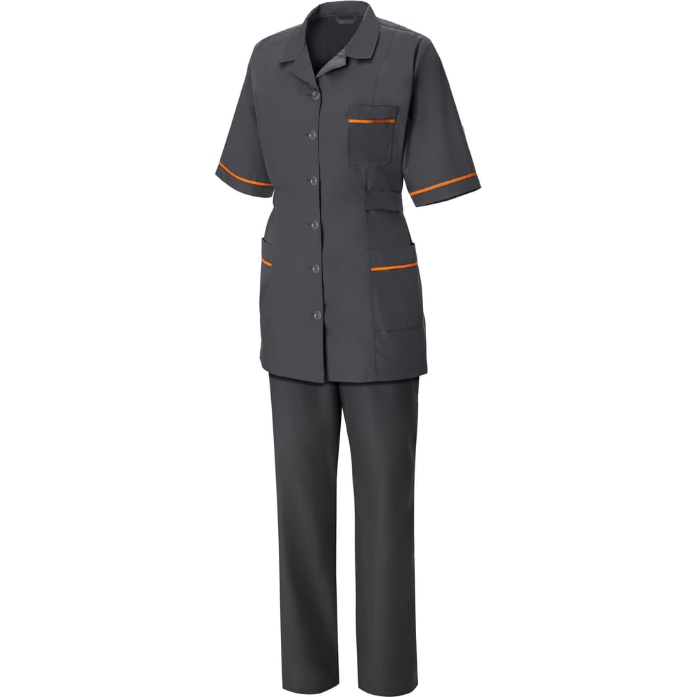 Изображение товара Костюм женский СОЮЗСПЕЦОДЕЖДА ВИТА графит/оранжевый р 48-50 водоотталкивающий