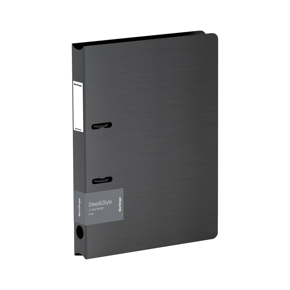 Изображение товара Папка на 2 кольцах BERLINGO Steel&Style 35 мм, 2000 мкм, D-кольца, пластик полифом PPf_95001
