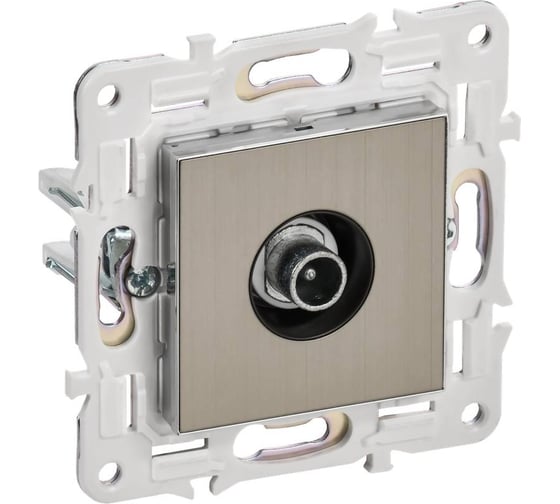 Изображение товара Розетка IEK SKANDY TV проходная SK-A17N никель SK-A10-P-K50