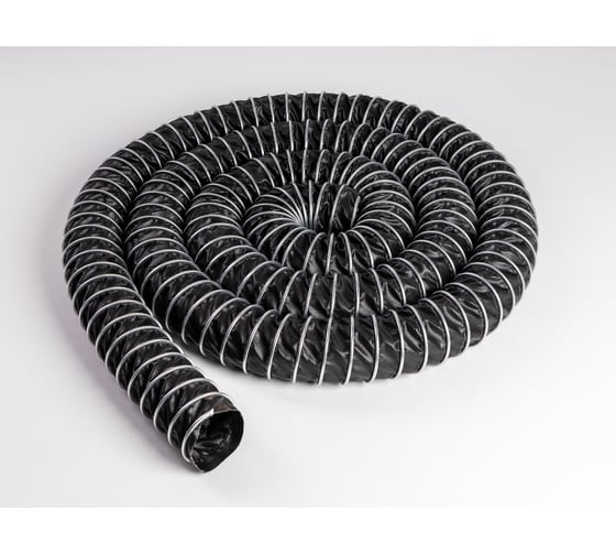 Изображение товара Высокотемпературный шланг с внешней зажимной спиралью Тексоник диаметр 75мм, длина 5 м, T-Clip Silicon-75-5