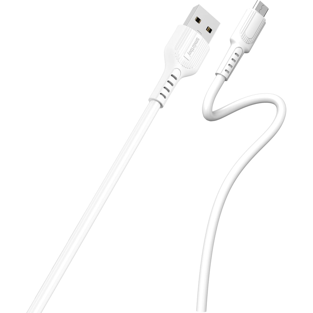 Изображение товара Кабель MicroUSB SMARTBUY S33 белый 4A 1м для быстрой зарядки