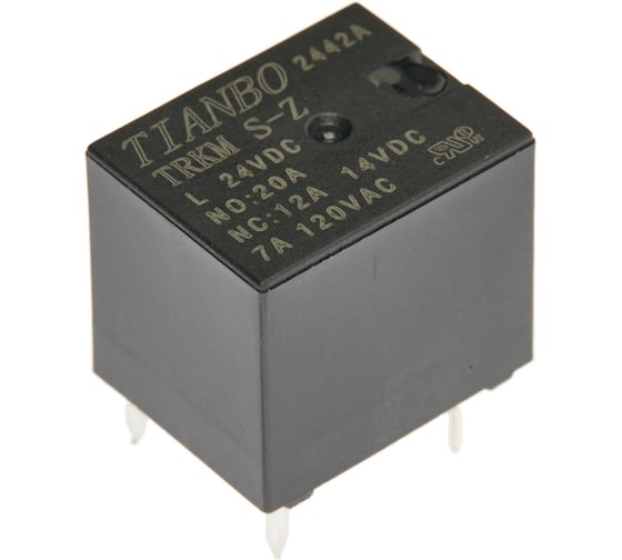 Изображение товара Реле электромагнитное Tianbo RELAY (25 шт/упак) TRKM-L-24VDC-S-Z 1019