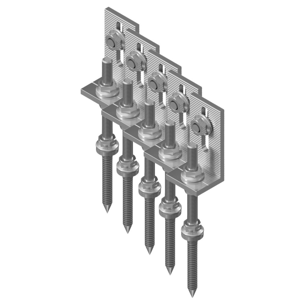 Изображение товара L-кронштейн с нагелем для кровельных опорных конструкций B2.Solar 5 шт