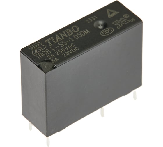 Изображение товара Реле электромагнитное Tianbo RELAY (50 шт/упак) TRGB-L-SS-105DM 86071