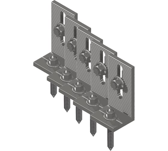 Изображение товара L-кронштейн для кровельных опорных конструкций B2.Solar в сборе, 5 шт, 84011-B2x5