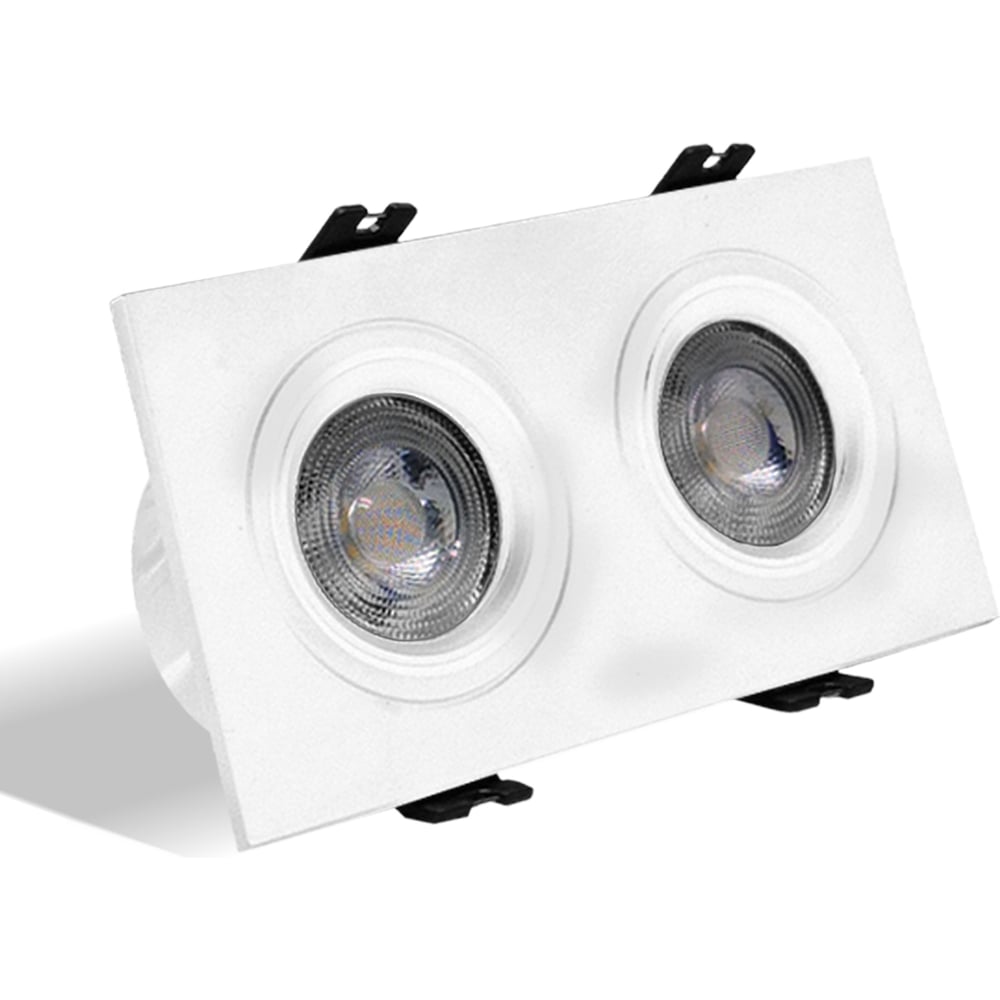 Изображение товара Светильник встраиваемый Datts SLIMSTAR square twins WH 10 Вт светодиодный для натяжных потолков