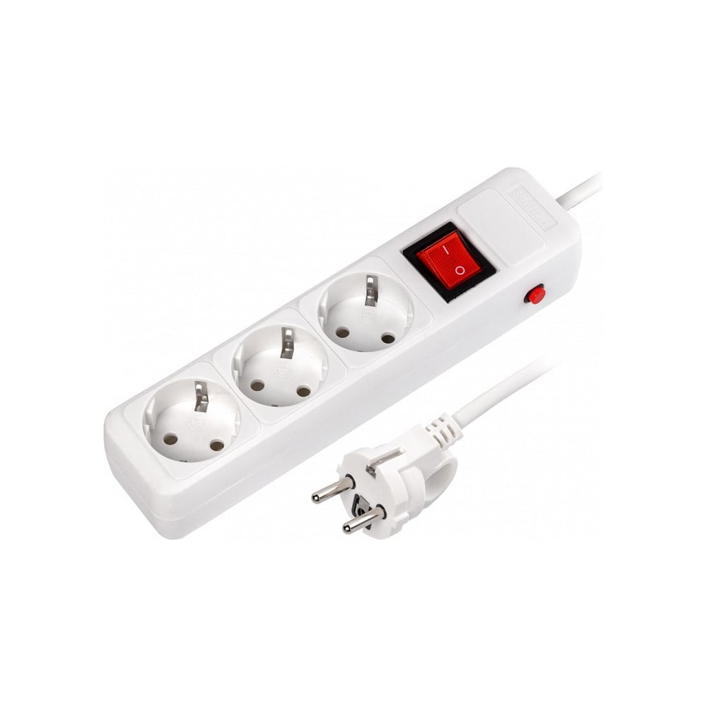Изображение товара Сетевой фильтр Smartbuy SBSP-3-50-W 16А 3500Вт 3 розетки белый