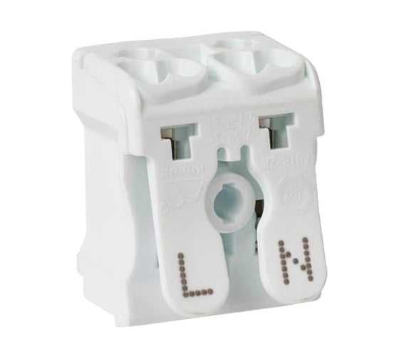Изображение товара Клемма пружинная соединительная HLT КСП2-L+N, 16A (100шт./уп.) 081-32-020