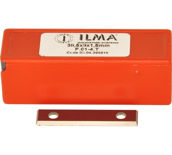 Изображение товара Нож сменный твердосплавный ILMA 39,5x9x1,5 поворотный HW Z=4 NR (упаковка 10шт) 03.04.395915-10