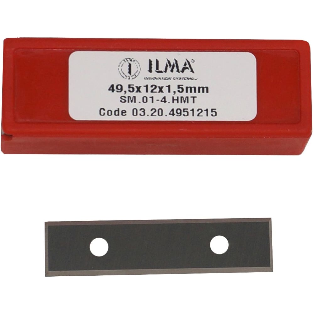 Изображение товара Сменный твердосплавный нож ILMA 49,5x12x1,5 поворотный микроприменьшее зерно
