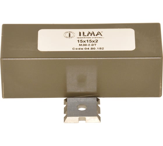 Изображение товара Нож сменный квадратный твердосплавный ILMA со стружколомом HW 15x15x2 (упаковка 10шт) 04.80.152-10