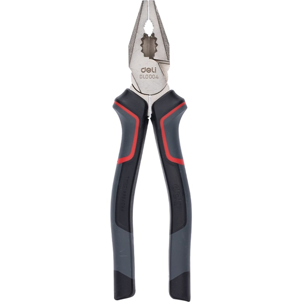 Изображение товара Профессиональные комбинированные плоскогубцы DELI 200 мм DL0004 с Cr-V сталью