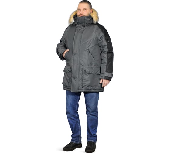 Изображение товара Куртка РАССО Премьер, серый/черный, р.48-50/170-176 75970 (48/170)