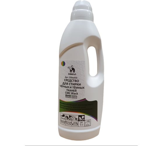 Изображение товара Средство для стирки чёрных и тёмных тканей HIRVI СМС Black 1л 559а955