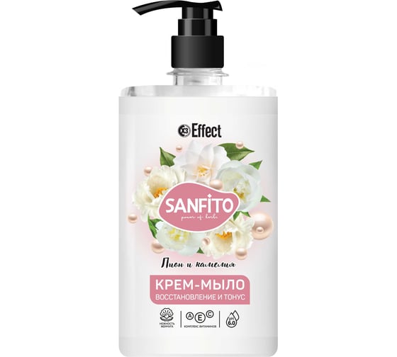 Изображение товара Жидкое крем-мыло Effect Sanfito, Пион и камелия, 1 л 26436