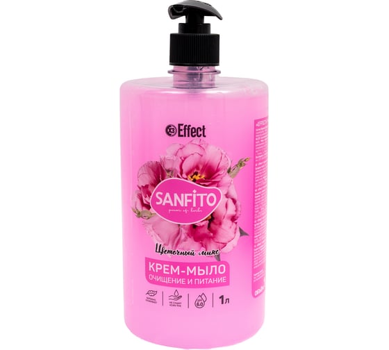 Изображение товара Жидкое крем-мыло Effect Sanfito, Цветочный микс, 1 л 25509