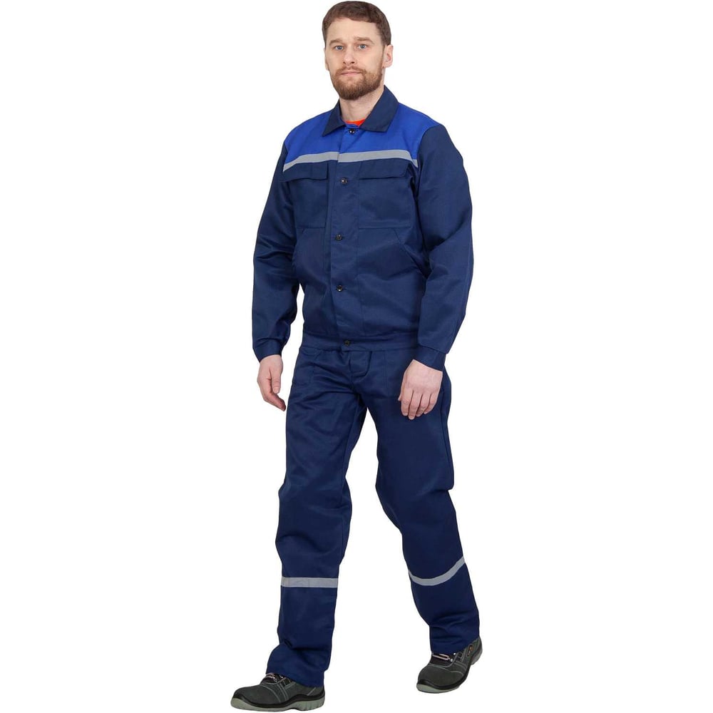 Изображение товара Костюм мужской FORT Техник укороченный куртка и полукомбинезон размер 44-46 синий