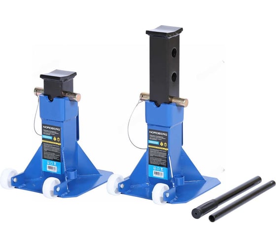 Изображение товара Подставка страховочная c колесами для перемещения NORDBERG 22 т (комплект 2 шт) N3022W