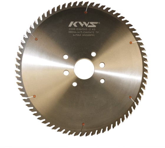 Изображение товара Пильный диск KWS 380х60х4.4/3.2х72T TP 2/14/100+2/14/125 K5 01.DZKL.05.3806044072TP