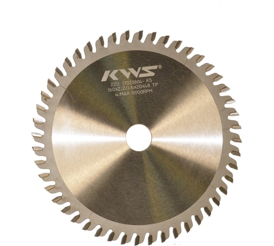 Изображение товара Диск пильный погружной KWS 160х20х2.2/1.6х48T TP K5 4 10000-252002