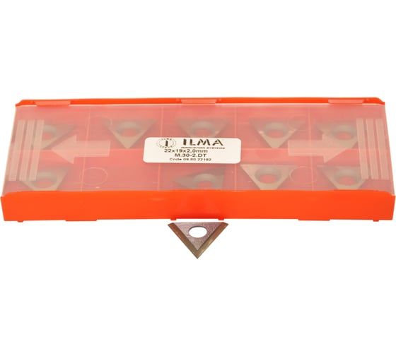 Изображение товара Нож подрезной ILMA 3-х сторонний 22x19x2-30 (упаковка 10шт) 09.80.22192-10