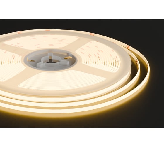 Изображение товара Светодиодная лента Apeyron 24В 7 Вт/м, COB 384 д/м, 700 лм/м,подложка 3мм, 5м, 3000K 00-378