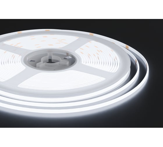 Изображение товара Светодиодная лента Apeyron 24В 7 Вт/м, COB 384 д/м, 700 лм/м, подложка 3мм, 5м, 6500K 00-380