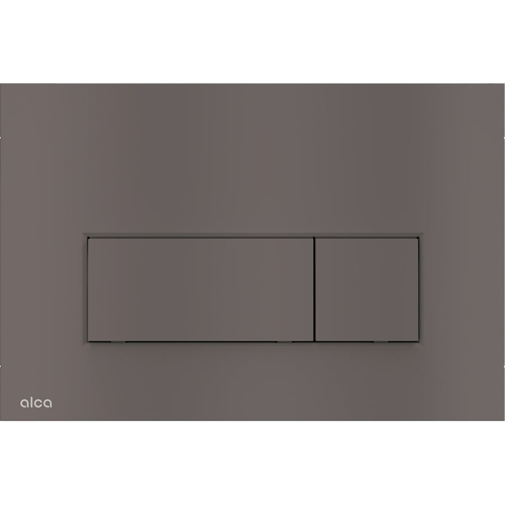 Изображение товара Кнопка смыва AlcaPlast M57-GM-M GUN METAL для унитаза двухрежимная