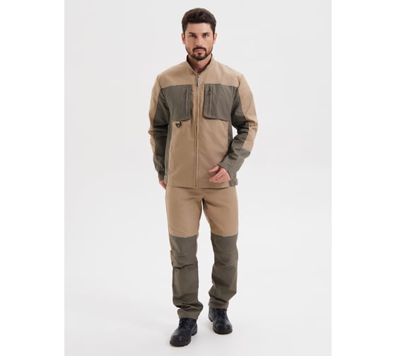 Изображение товара Костюм РАССО "ДРИМ" куртка+брюки,А цвет бежевый/олива, р 44-46/158-164 76972 (44/158)