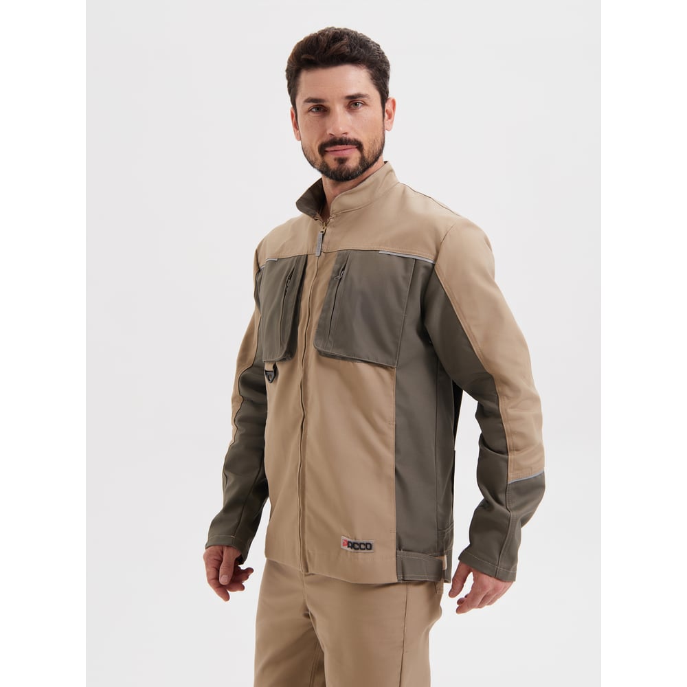 Изображение товара Костюм РАССО ДРИМ куртка и брюки бежево-оливковый размер 60-62