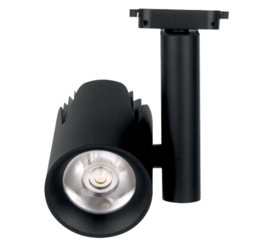 Изображение товара Трековый светильник FL-LED LUXSPOT-S 45W, BLACK 3000K, 4500Лм 45Вт, 220-240В, черный, 3-ф трек 609557