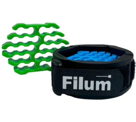 Изображение товара Кабельная гребенка Filum для организации 24-х кабелей в пучек. Cat 5е/6/6A, внешний диаметр оболочки до 9мм, кабельный организатор FL-CM-5_6-24