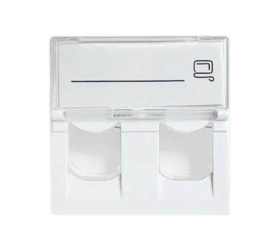 Изображение товара Панель лицевая Filum под 1 модуль Keystone, 45x45 мм (mosaic), белая FL-FP78