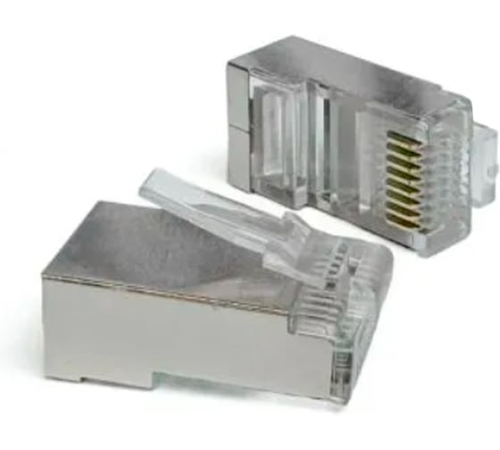 Изображение товара Коннектор быстрой установки Filum RJ45(8p8c), CAT6, STP, уп/100 шт FL-PG8033-C6