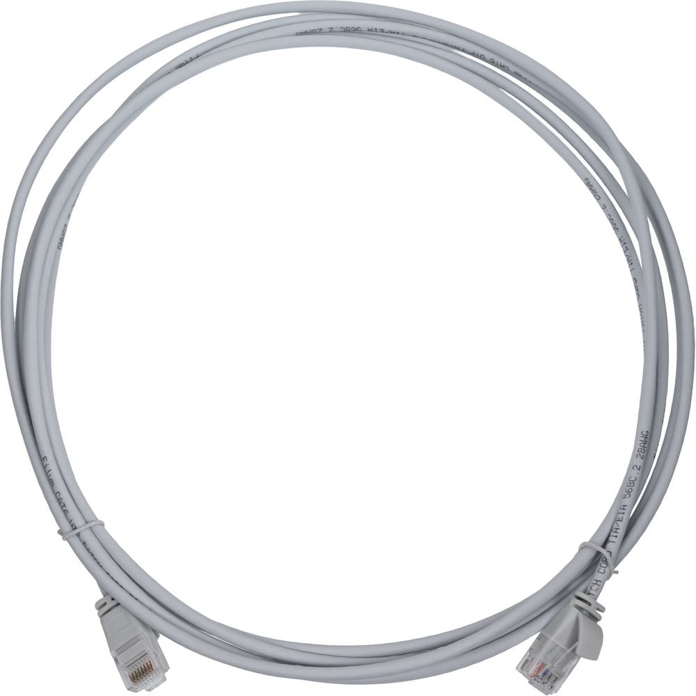 Изображение товара Патч-корд Filum U/UTP категории 6 3 м для компьютерных сетей серый